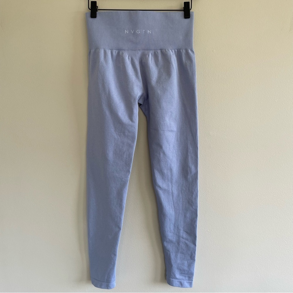 NVGTN Women's Periwinkle Seamless Leggings Size Medium - Picture 2 of 5
